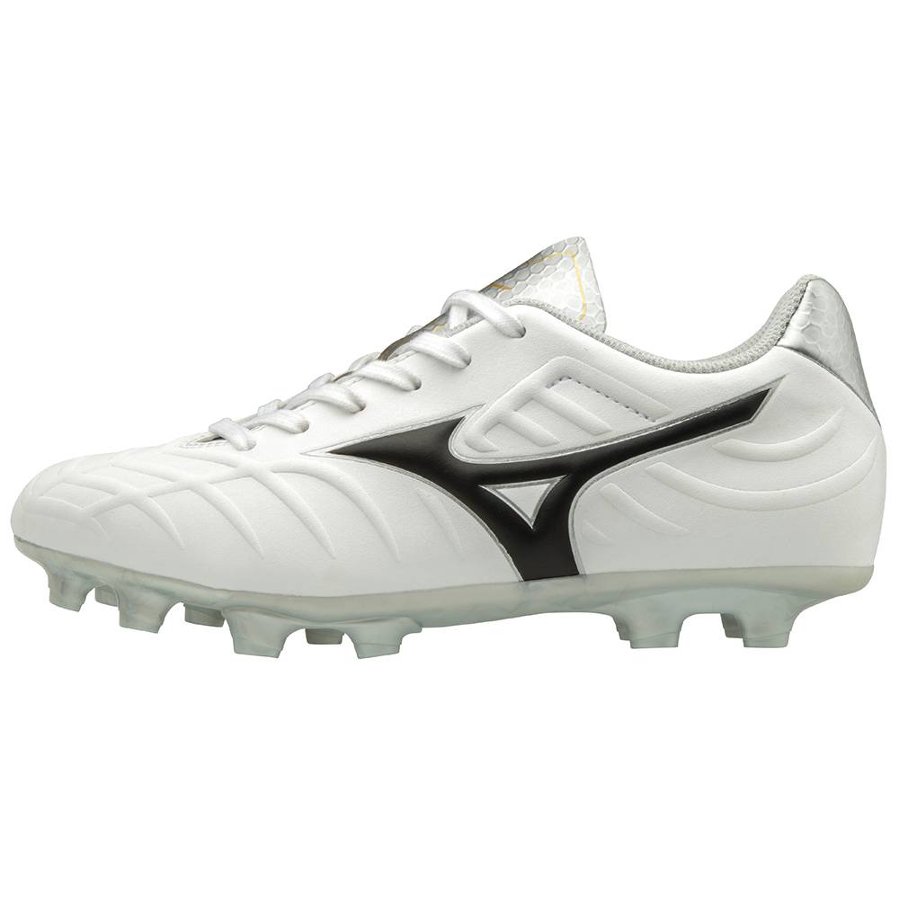 Womens Mizuno Rebula V3 Soccer Cleats White/Black Philippines (GOTVPC671)